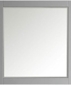 VINNOVA Florence 36″ Bathroom Vanity Framed Wall Mirror in Gray 2