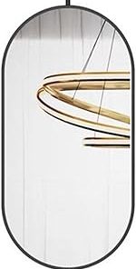 Ceiling Hanging Mirrors,HD Vanity Make-up Mirrors,Metal Ceiling Mounted Mirror,for Entrance Cloakroom and Home Decor (Boom Can be Customized)(Gold,40x80cm)