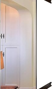 JEKKAH Fitting Mirror, Sliding Rail Folding Telescopic Dressing Mirror, Full-Length Mirror with Built-in Sliding Mirror(51.2 * 13.8 inches)