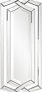 Howard Elliott Allure Venetian Rectangular Mirror, Traditioanl Wall Mounted Designer Mirror with Mirrored Frame for Home Décor, Living Room, Entryway, or Any Room