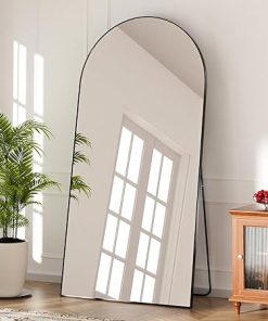 brisafe 81″x41″ Full Length Floor Mirror, with Stand for Bedroom & Mounted for Living Room/Cloakroom, Black 2