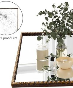 20″x47″ Full Length Mirror,Gold Floor Mirror,Full Body Mirror,Bronze Antique Metal Framed Mirror,Rectangle Long Mirror,Hanging Dressing Mirror for Bedroom Bathroom Living Room 2