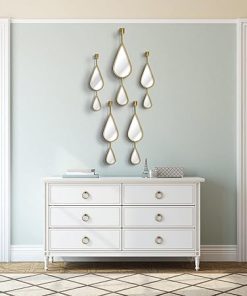 Gold Teardrop Mirror Set,5pcs Drop Shape Wall Mirror,Gold Tear Drop Mirror for Living Room,Entryway,Hallway,Stairway,Fireplace 5-Pack Gold Teardrop Mirror Set,5pcs Drop Shape Wall Mirror,Gold Tear Drop Mirror for Living Room,Entryway,Hallway,Stairway,Fireplace 5-Pack