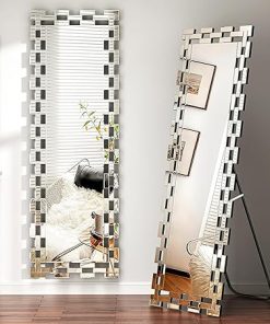 KOHROS Full Length Mirror 63″ x 21″ with Stand Hanging or Leaning Rectangular Wall Mirror Silver Large Mirror for Living Room Bedroom KOHROS Full Length Mirror 63" x 21" with Stand Hanging or Leaning Rectangular Wall Mirror Silver Large Mirror for Living Room Bedroom
