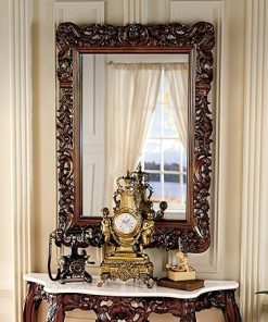 Design Toscano The Royal Baroque Hardwood Mirror, Cherry 2