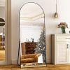 Beauty4U 71″ x 32″ Large Full Length Mirror with Stand, Black Wall Mounting Full Body Mirror, Metal Frame Full-Length Tempered Mirror for Living Room, Bedroom 3 Beauty4U 71″ x 32″ Large Full Length Mirror with Stand, Black Wall Mounting Full Body Mirror, Metal Frame Full-Length Tempered Mirror for Living Room, Bedroom 3